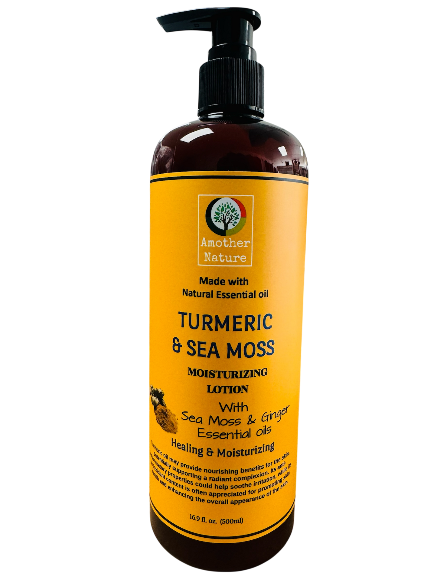 Turmeric & Sea Moss -Body Lotion Infuse with Ginger Essential Oil