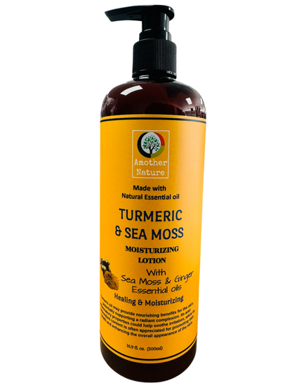 Turmeric & Sea Moss -Body Lotion Infuse with Ginger Essential Oil