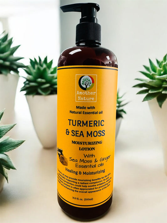 Turmeric & Sea Moss -Body Lotion Infuse with Ginger Essential Oil