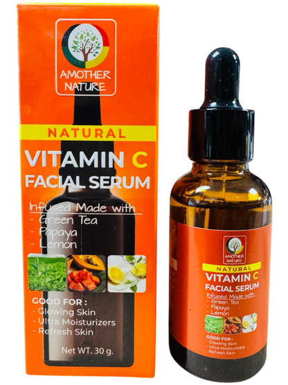 Vitamin C Facial Serum -Infuse with Green Tea, Lemon & Papaya