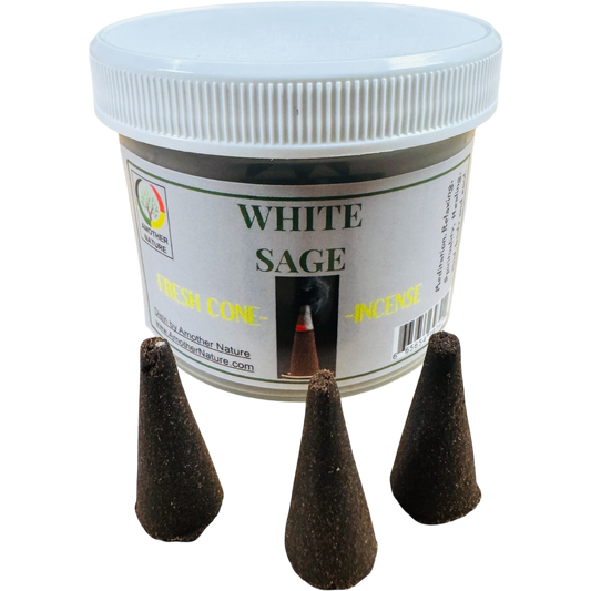 White Sage Cone Incense - Fresh Hand Made