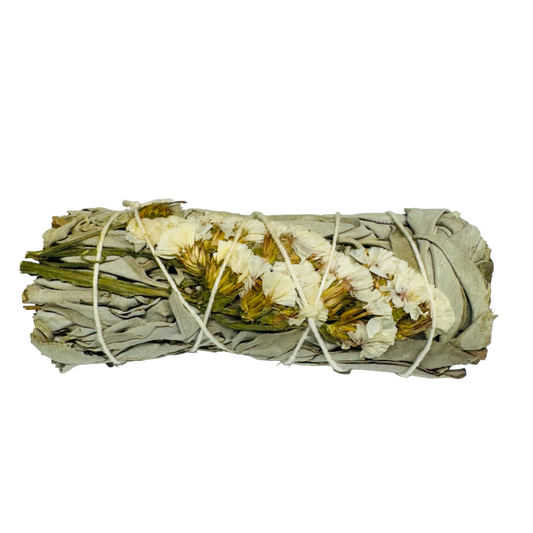 White Sinuata White Sage Smudge -(2 Pieces)