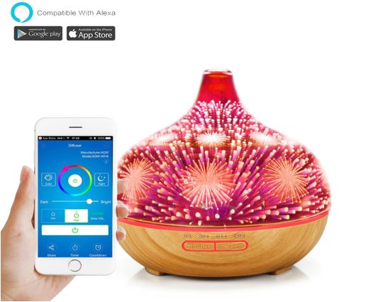 Diffuser 3D WiFi Phone Apps Extra Fancy -(400ml)